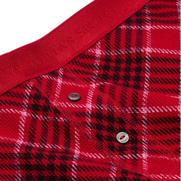 NWT Victoria's Secret Red Thermal Plaid Long Pajama Set - Picture 2 of 10